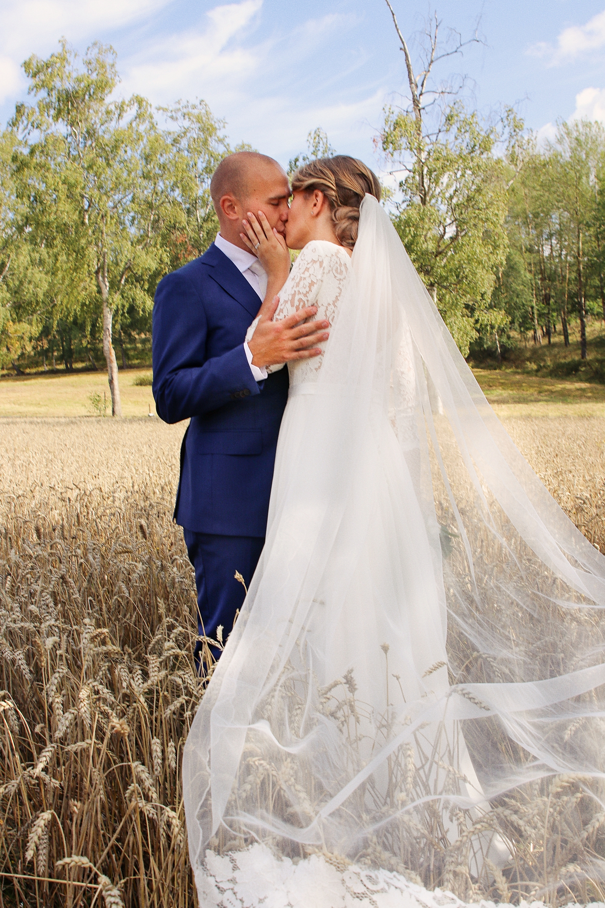 brollop wedding foto photo brud brudgum lantligt skandinaviskt